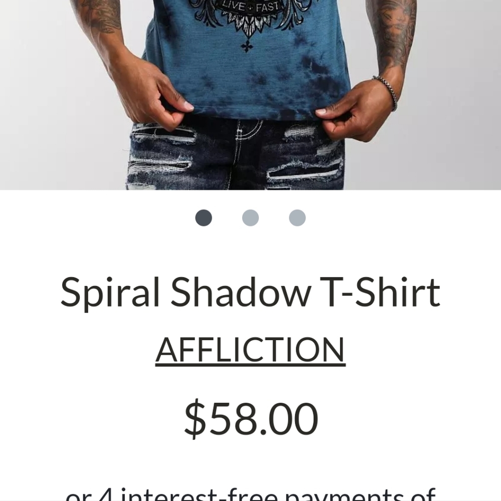 Affliction tee - Picture 3 of 3